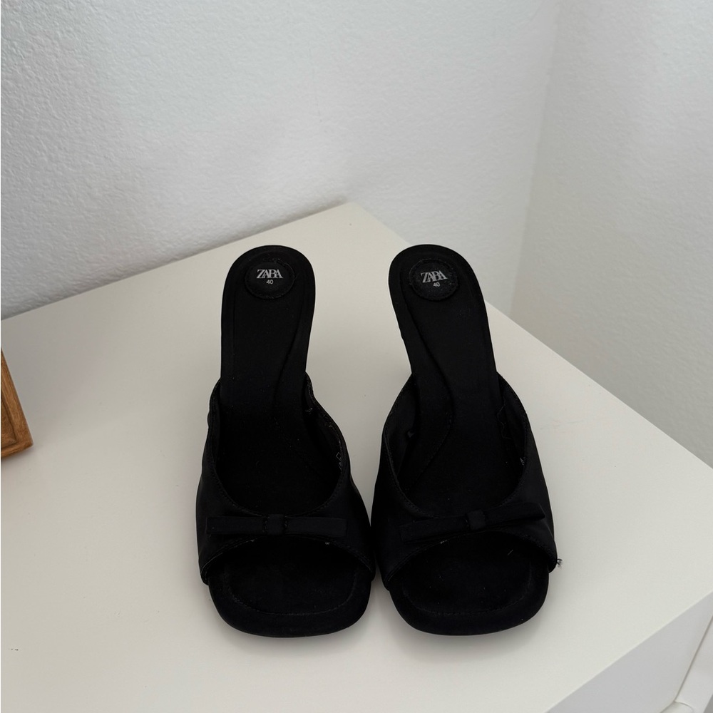 zara black mini heels - Picture 2 of 6